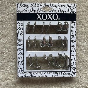 XOXO Silver Hoop Earring Collection